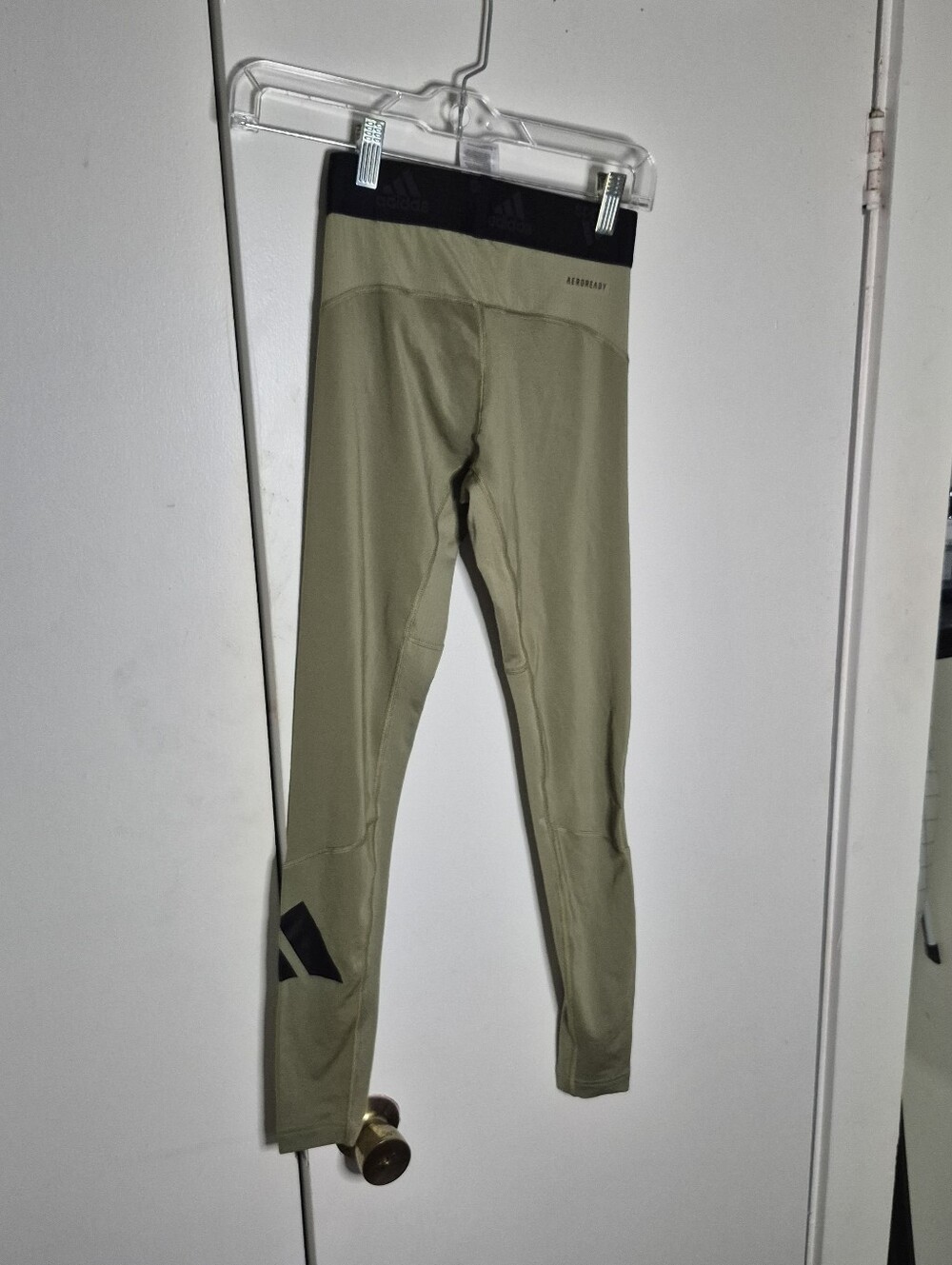 Adidas Aeroready Training Tights Men's Small Olive Green NWT